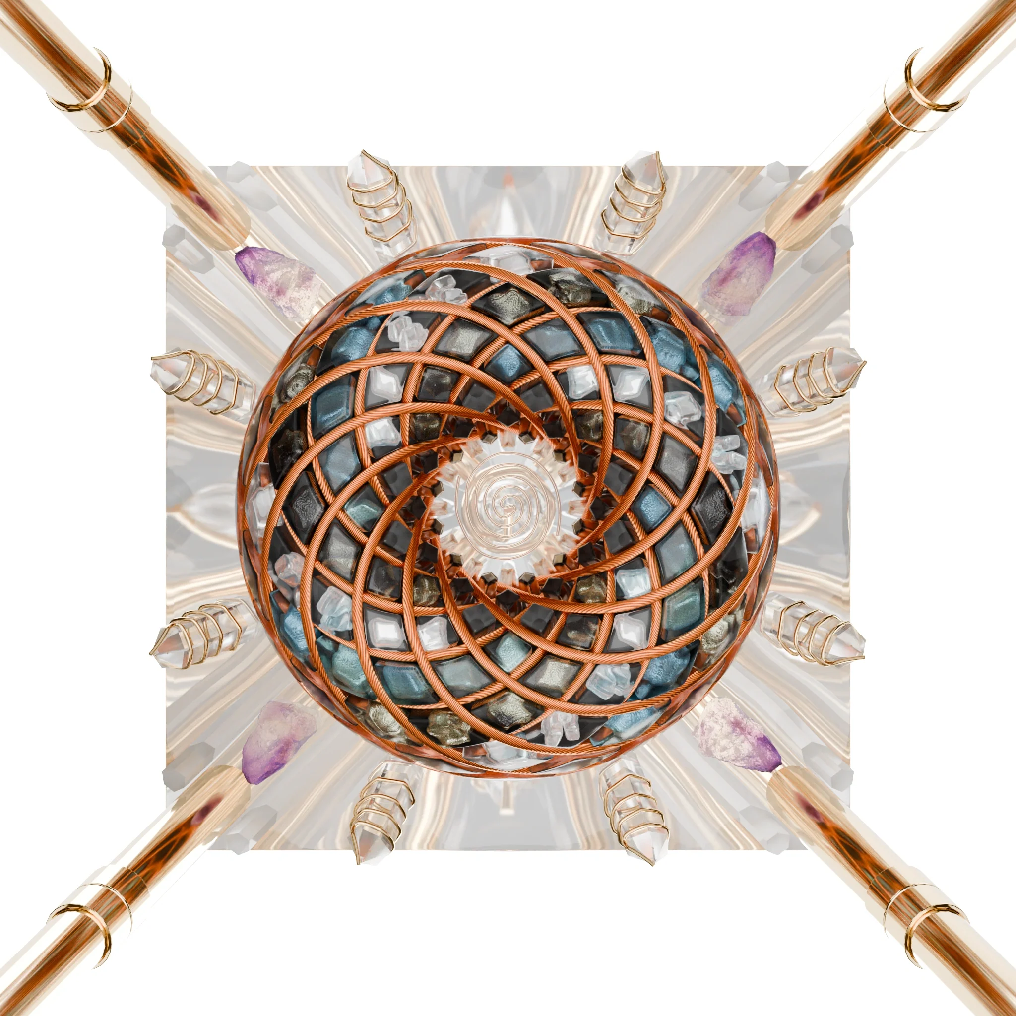 Custom Superluminal Spiral – iPyramids i9 Nubian Quantum Vortex & Shield